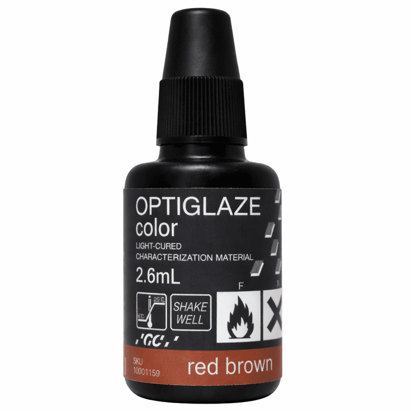 GC Optiglaze Rəng qırmızı Qəhvəyi 2.6ml