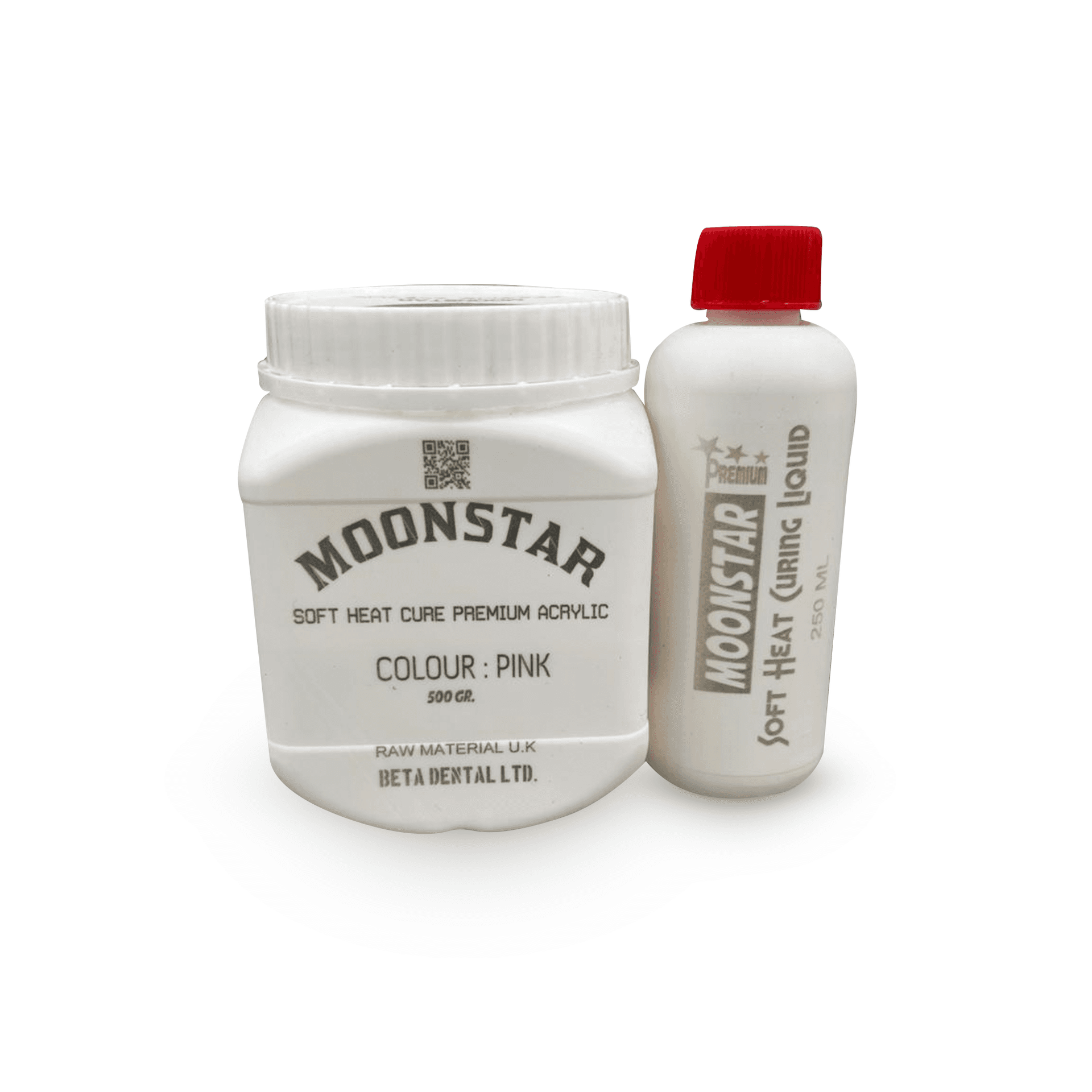 Moonstar Heat Cure Soft Acrylic/Clear 500g/Yumşaq altlıq