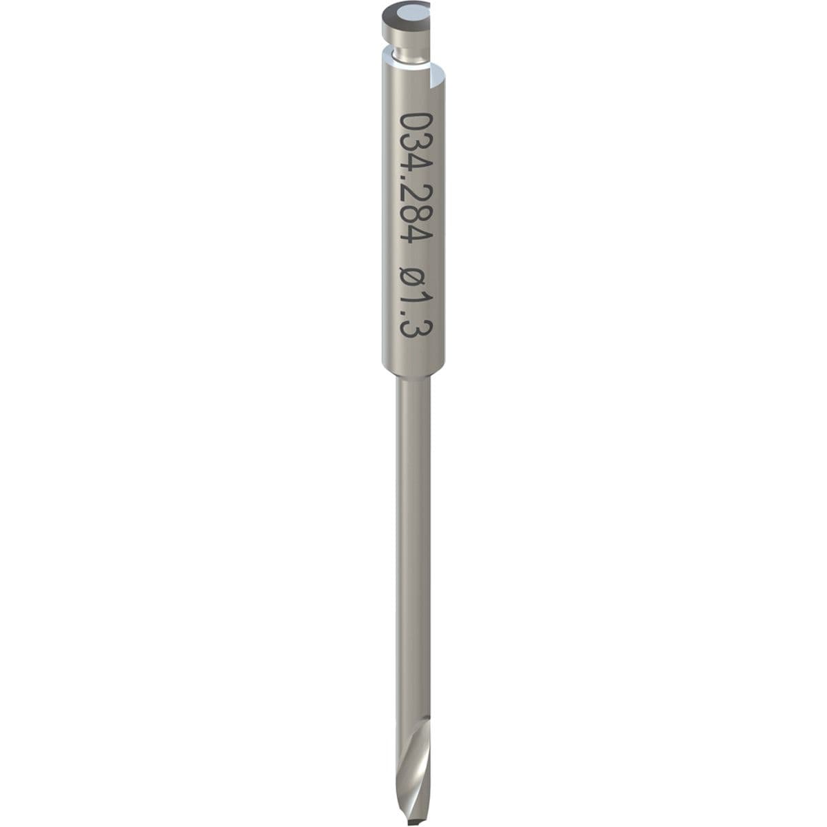 Drill for template fixation pin, Ø 1.3mm, stainless steel